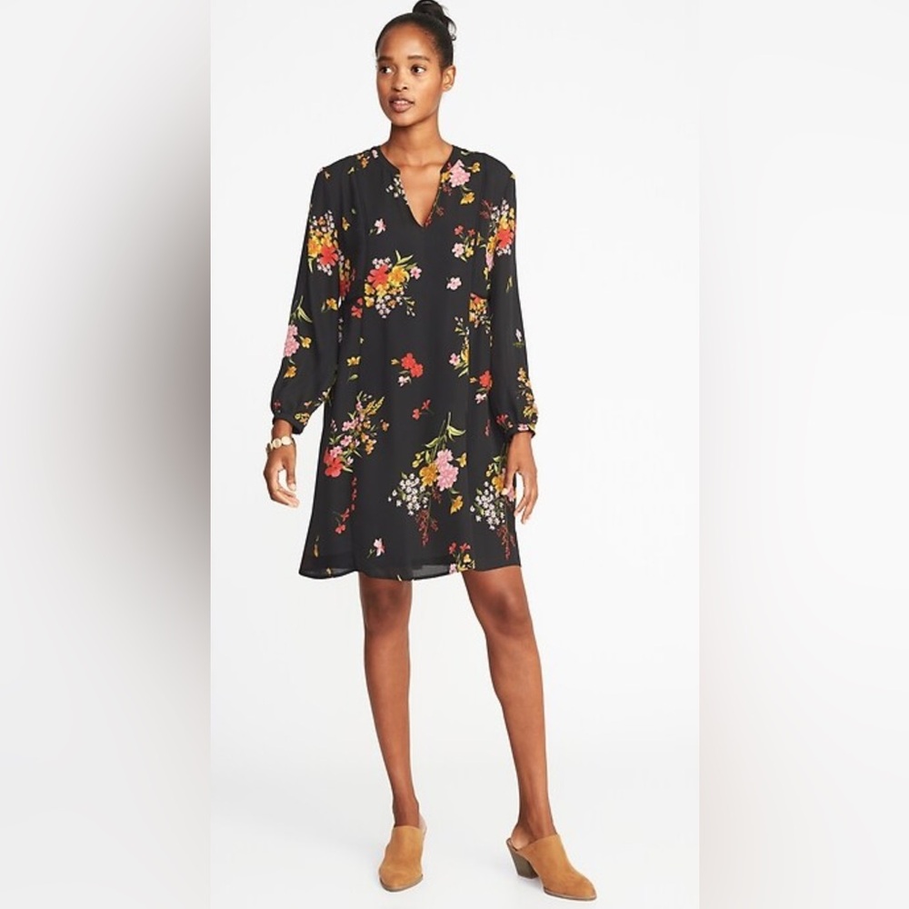 Georgette Floral Swing Dress